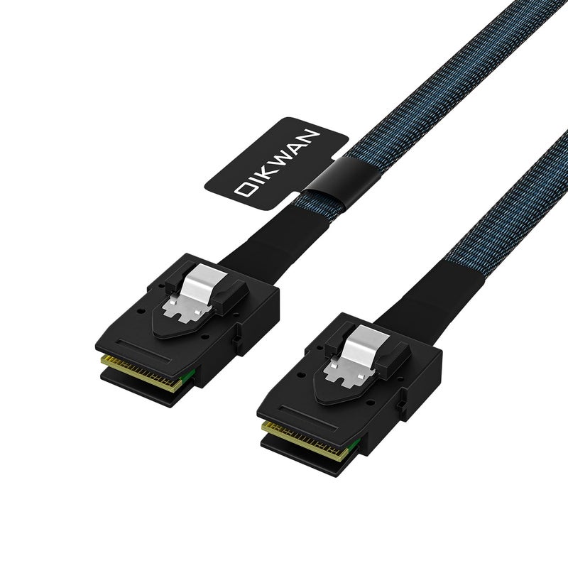 OIKWAN Internal Mini SAS to Mini SAS Cable, SFF8087 36 Pin to SFF8087 36Pin Data Cable Male Cord for Server, Raid Controller, SAS/SATA HBA, Data Storage System-1.6FT - Image 2